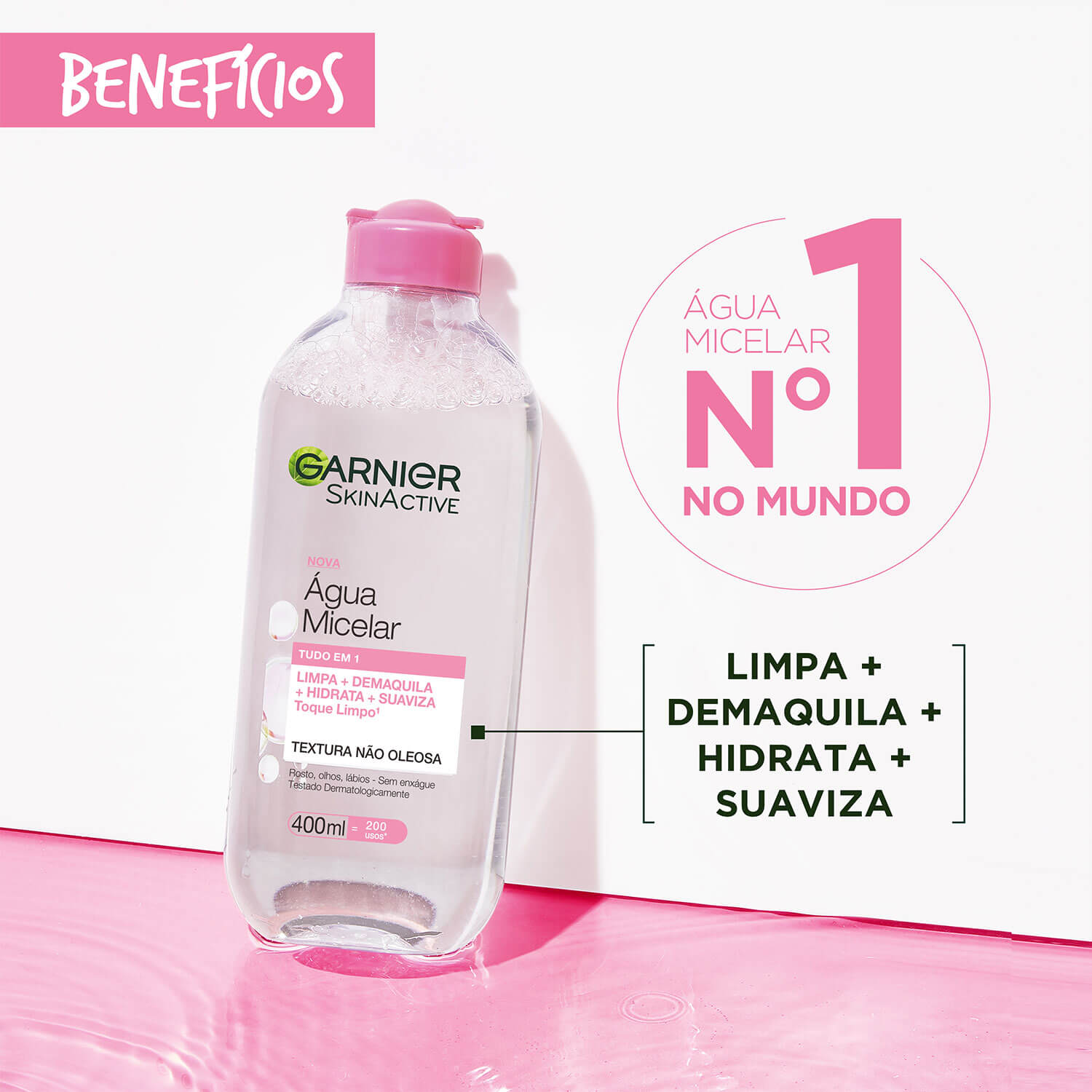 Imagem Água Micelar Tudo em Um | Benefícios | Garnier